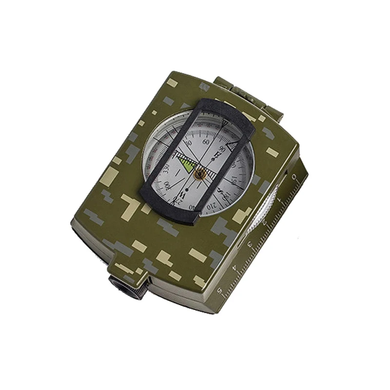 camouflage Многофункциональный сплав Компас светящийся складной компас для пеших прогулок кемпинга FOU99 - Цвет: camouflage