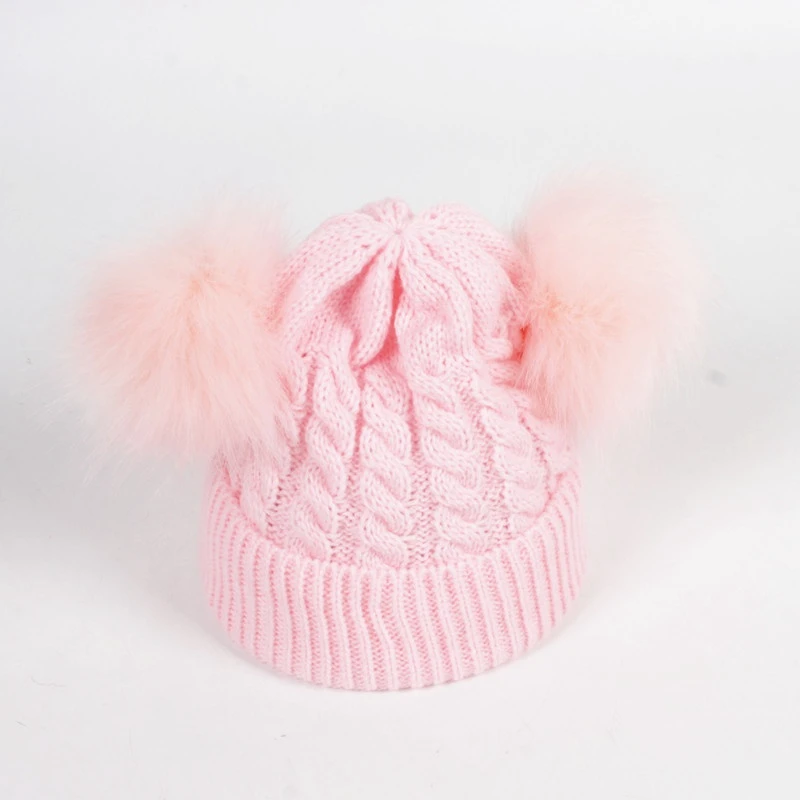 Вязаная Детская шапка для девочек и мальчиков; теплые зимние аксессуары для малышей; комплект из 2 предметов: шапочка+ шарф - Цвет: C1