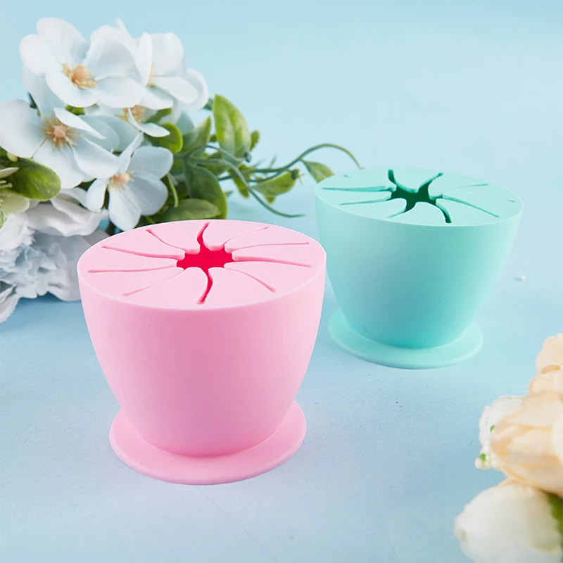 Desktop Garbage Collection Box Vinyl Scrap Collector With Suction Cup Silicone Storage Ball Waste Box Scrapbooking