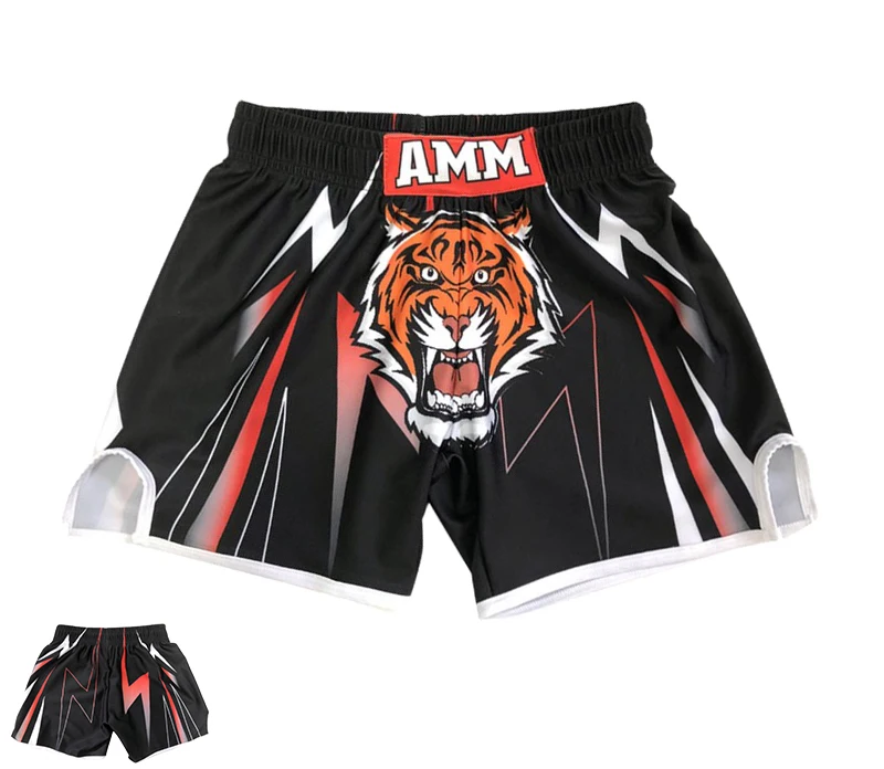 

mens MMA TRUNKS Sublimated print bjj boxing rashguard jiu jitsu gi rash guard Sport suit men's quick-drying shorts