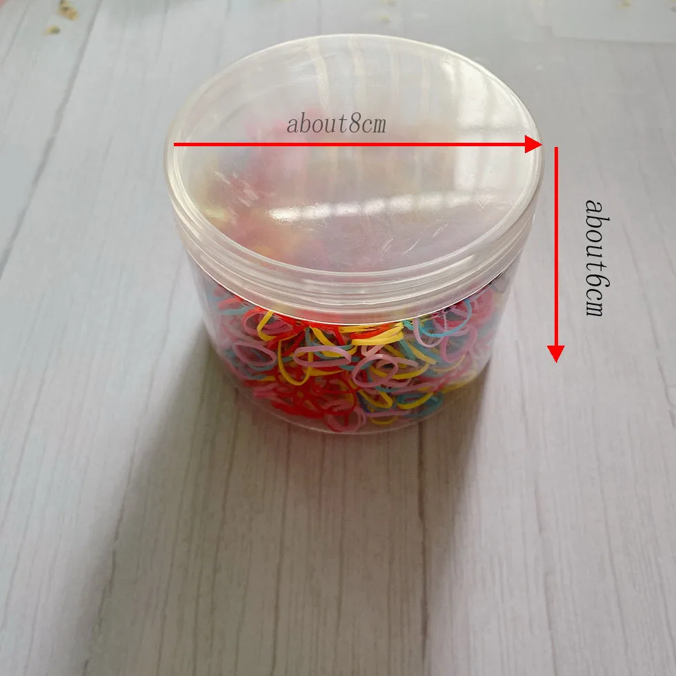 10000 Clear TPU Ponytail Holders With Elastic Rubber Bands DHL