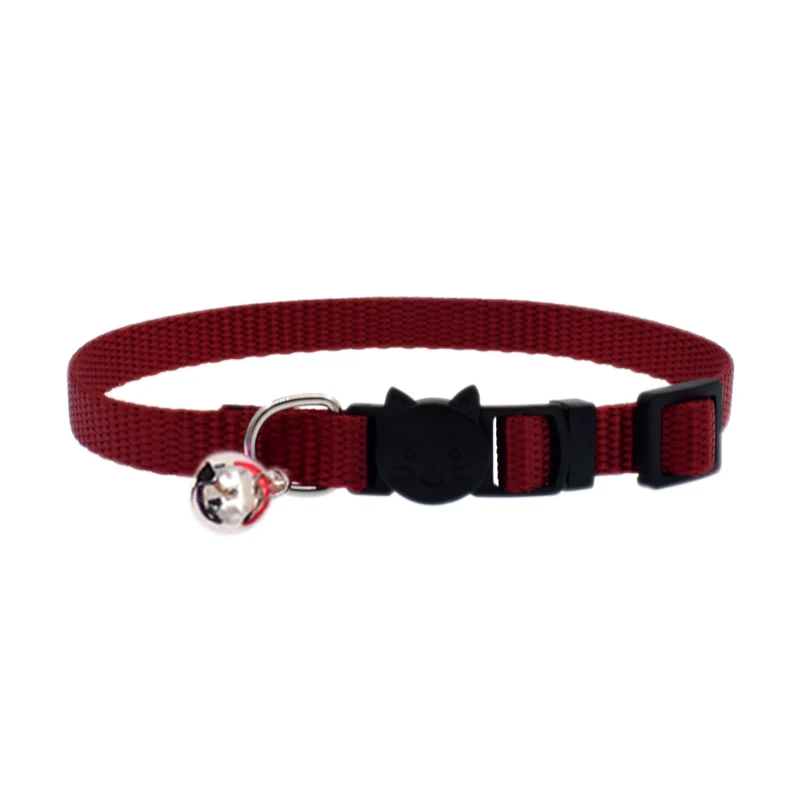 New Cat Collar With Bell Mascotas Cat Collar Safety Buckle Small Dogs Cats Adjustable Nylon Collars Pet Supply Drop Shipping New Cat Collar With Bell Mascotas Cat Collar Safety Buckle Small Dogs Cats Adjustable Nylon Collars Pet Supply Drop Shipping