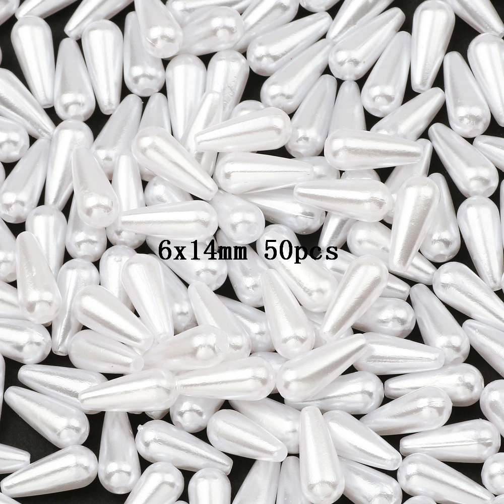 בז 'חיקוי פרל סגלגל צורת אקריליק Spacer חרוזים תכשיטי Diy ביצוע ממצאי שרשרת צמיד אבזרים סיטונאי