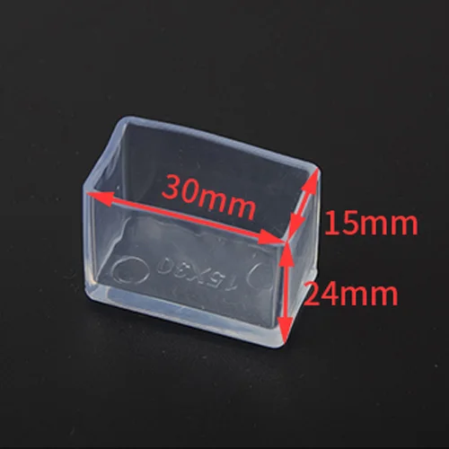 4/8pcs Chair Leg Caps Rubber Feet Protector Pads Furniture Table Covers Socks Plugs Cover Furniture Leveling Feet Home Decor Rectangle 15x30mm