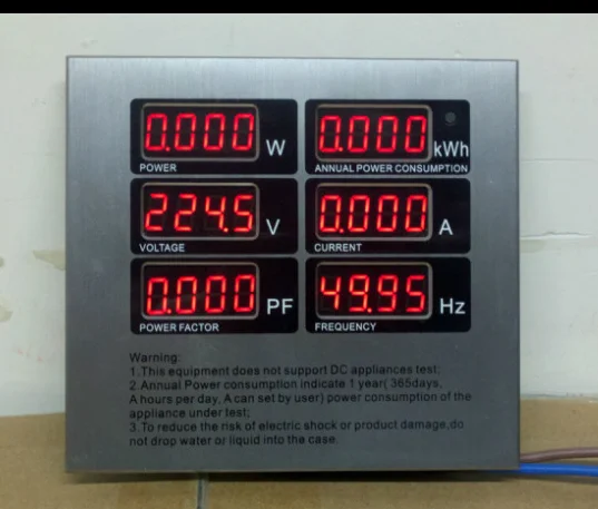 Power meter voltage and current AC single-phase electrical parameter measuring instrument 10a digital 220V adjustable | Инструменты
