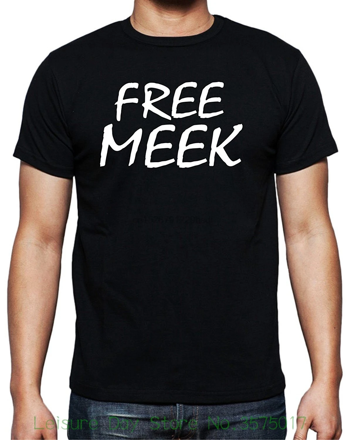 Стильная Футболка harajuku брендовая одежда футболка Myos Free Meek черная | Мужская