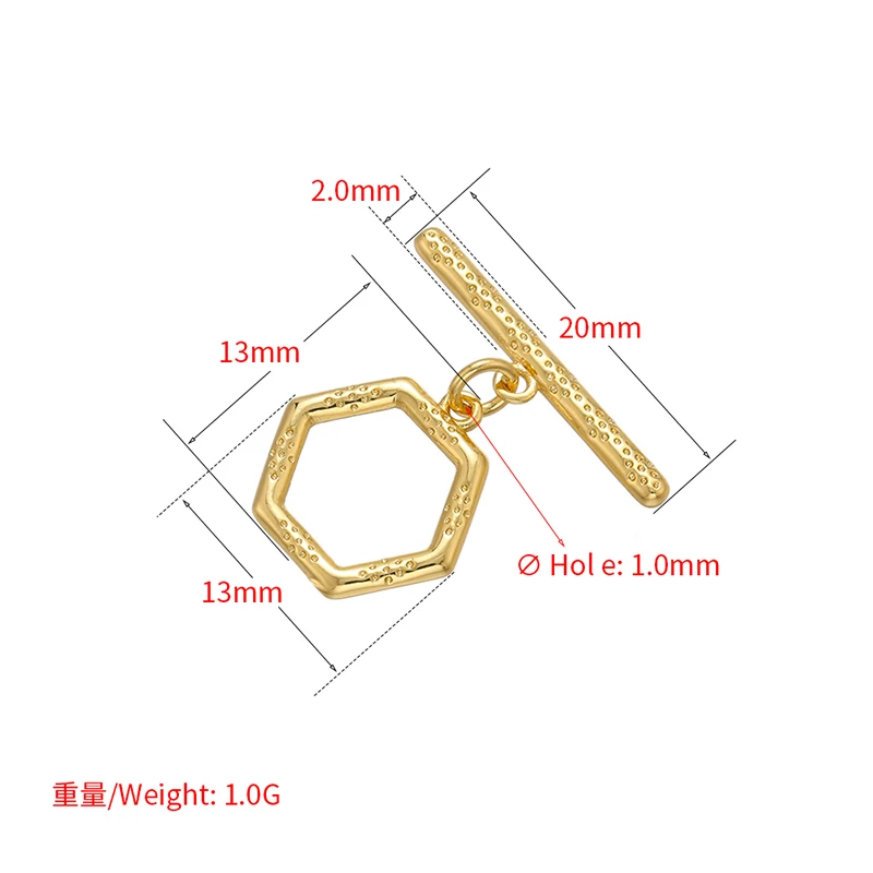 Zhukou oval/herz messing ot verschlüsse haken für frauen hand gefertigte halskette armband schmuck zubehör machen ergebnisse modell: vk100 – Detail 7