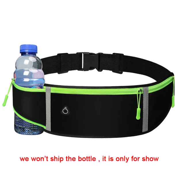 Running waist bag Belt Bag Men Gym Women Sports Fanny Pack Cell Mobile Phone for Running Jogging Run Pouch Hydration Cycling Bag black -1