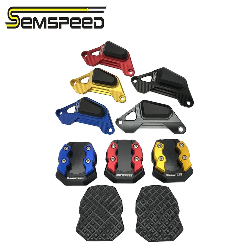 SEMSPEED комплект с ЧПУ ADV 150 мотоциклетные подставки боковая подставка накладка Передняя Дисковая тормозная крышка защита для Honda ADV150