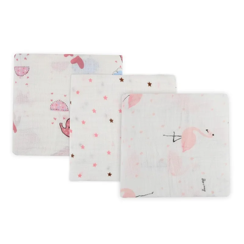 Hilittlekids 120*120 Двухслойное газовое детское Хлопковое одеяло, мягкое одеяло для обруча, три предмета, детское полотенце для ванной - Цвет: A2