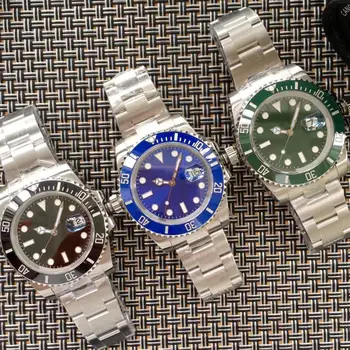 

wholesale 40mm Sapphire Glass Hulk green anniversary Ceramic bezel limited SUB Stainless Glide lock automatic mechanical Men