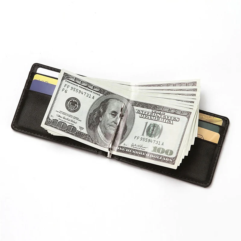 CUIKCA унисекс Rfid Бумажник кошелек с зажимом для денег женщин и мужчин