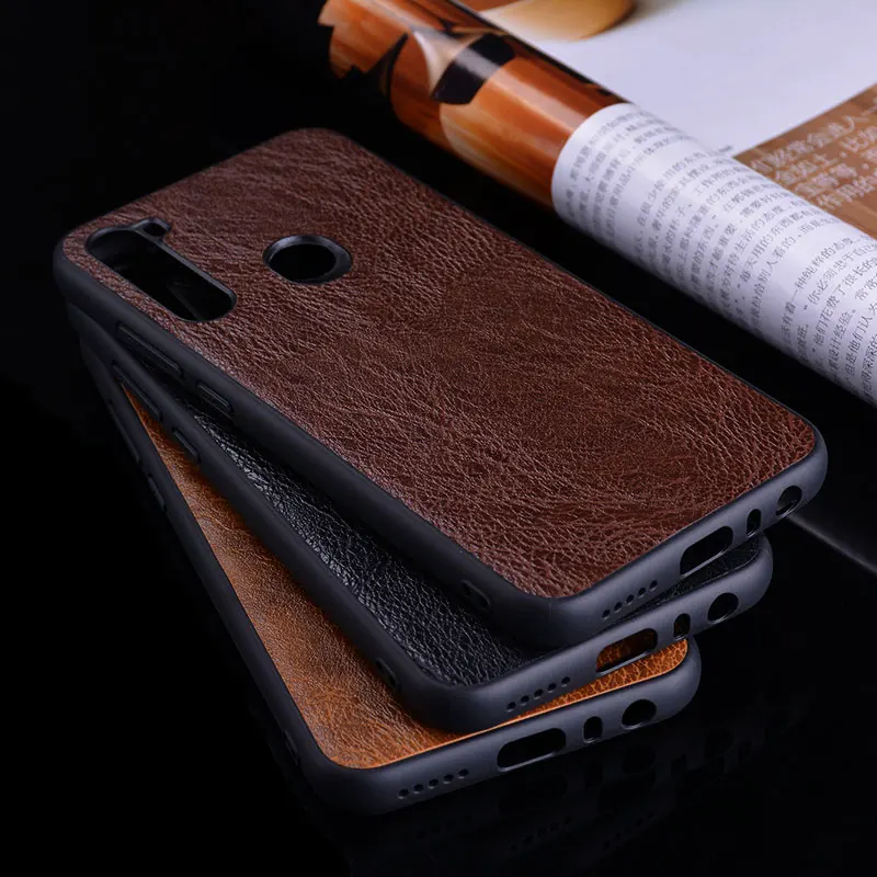 Чехол для Xiaomi Redmi Note 8 8T винтажный кожаный чехол с рисунком дерева Мягкий