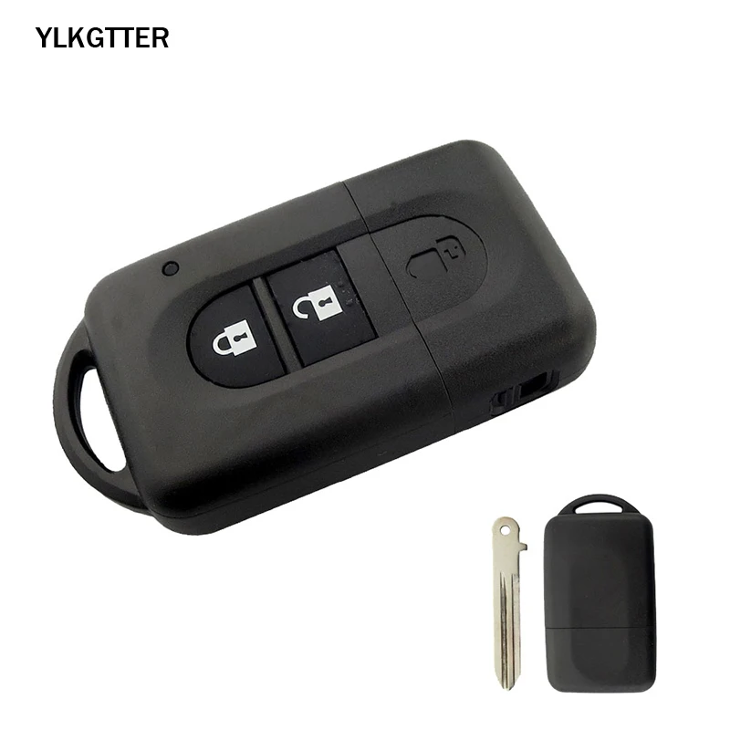 YLKGTTER 2 кнопки дистанционного ключа автомобиля оболочки для Nissan Micra X-trail Qashqai Juke Duke Pathfinder Флип Высокое качество Автомобильный ключ оболочки
