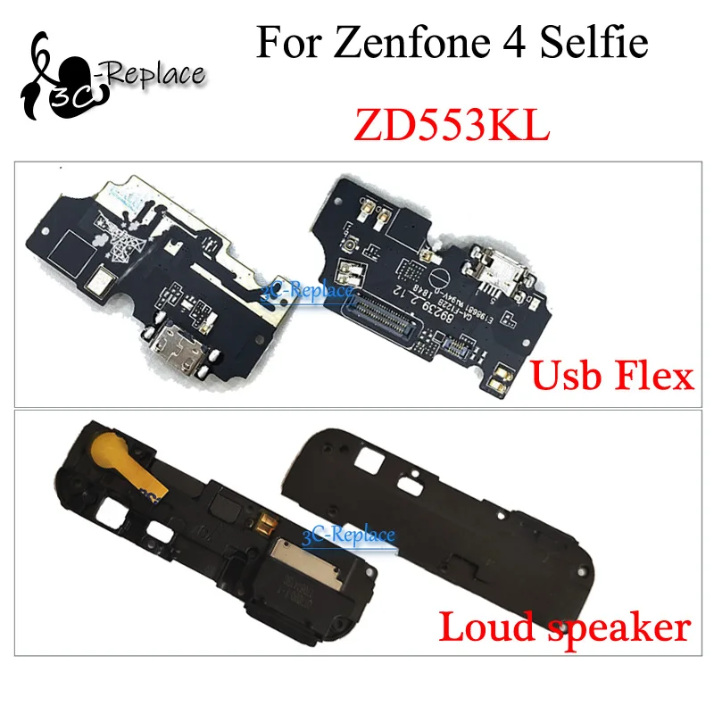 Звуковой сигнал Для Zenfone 4 Selfie ZD553KL X00LD громкий динамик USB зарядное устройство порт