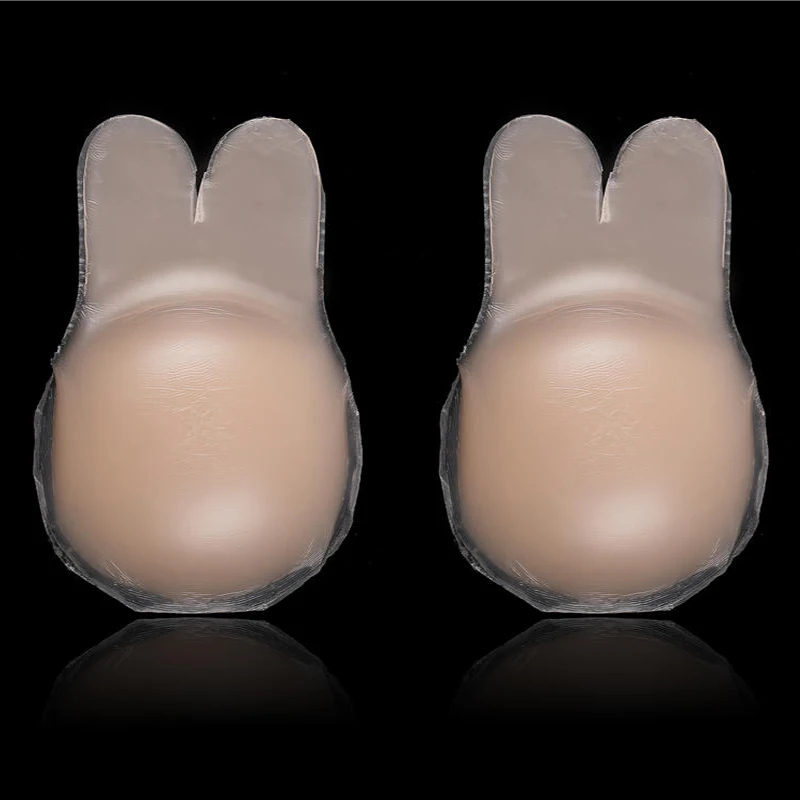 Полностью силиконовые лепестки груди Многоразовые без бретелек бюстгальтер подъемная лента невидимая накладка на сосок лепесток женский силиконовый нагрудный клей стикер