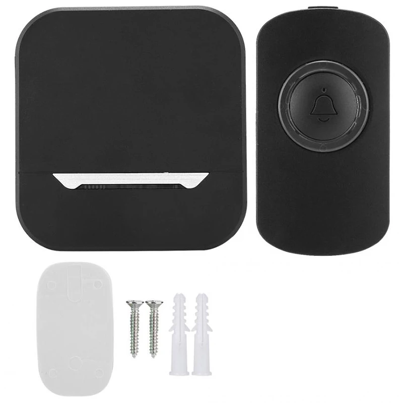 300M Wireless Waterproof Smart Doorbell Long Distance Control Home Doorbell Security Accessory Battery Power EU Plug