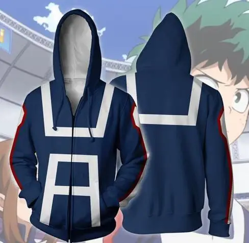 

Anime Boku No My Hero Academia Cosplay Costumes Hoodies Men Women Sweatshirts Bakugou Izuku Midoriya Spring Jacket Coat