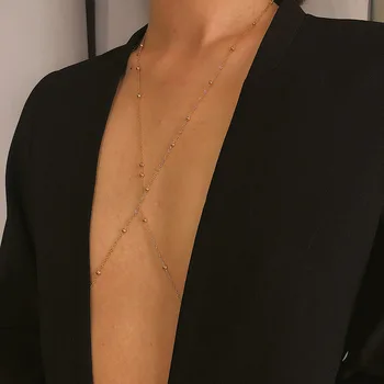 

jewelry fashion personality joker of eight female clothing chain contracted copper bead chain sexy body chains