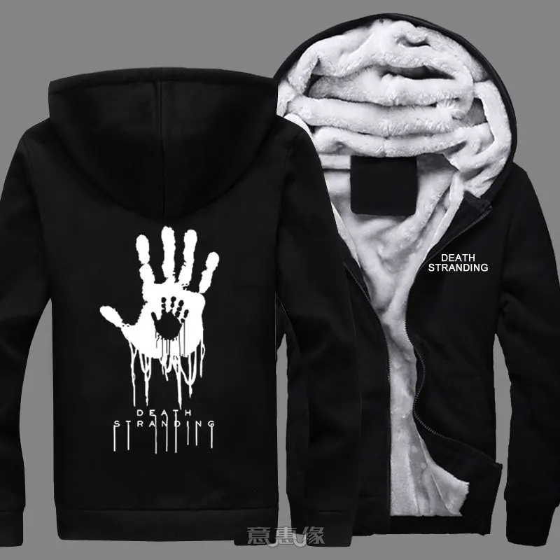 Новинка, зимние куртки, пальто, Death Stranding, толстовка с капюшоном для игры, толстый мужской кардиган на молнии, толстовки