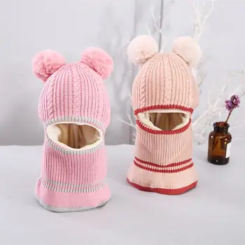 

Practical Keep Warm Cap Cute Windproof Ear Protection Hat Autumn Winter Cold Protection Hat for Boys Girls (Navy)