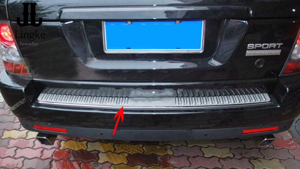 

Car Rear Bumper Protector Sill Plate Guard Trim Fit For Range Rover Sport 2006 2007 2008 2009 2010 2011 2012 2013