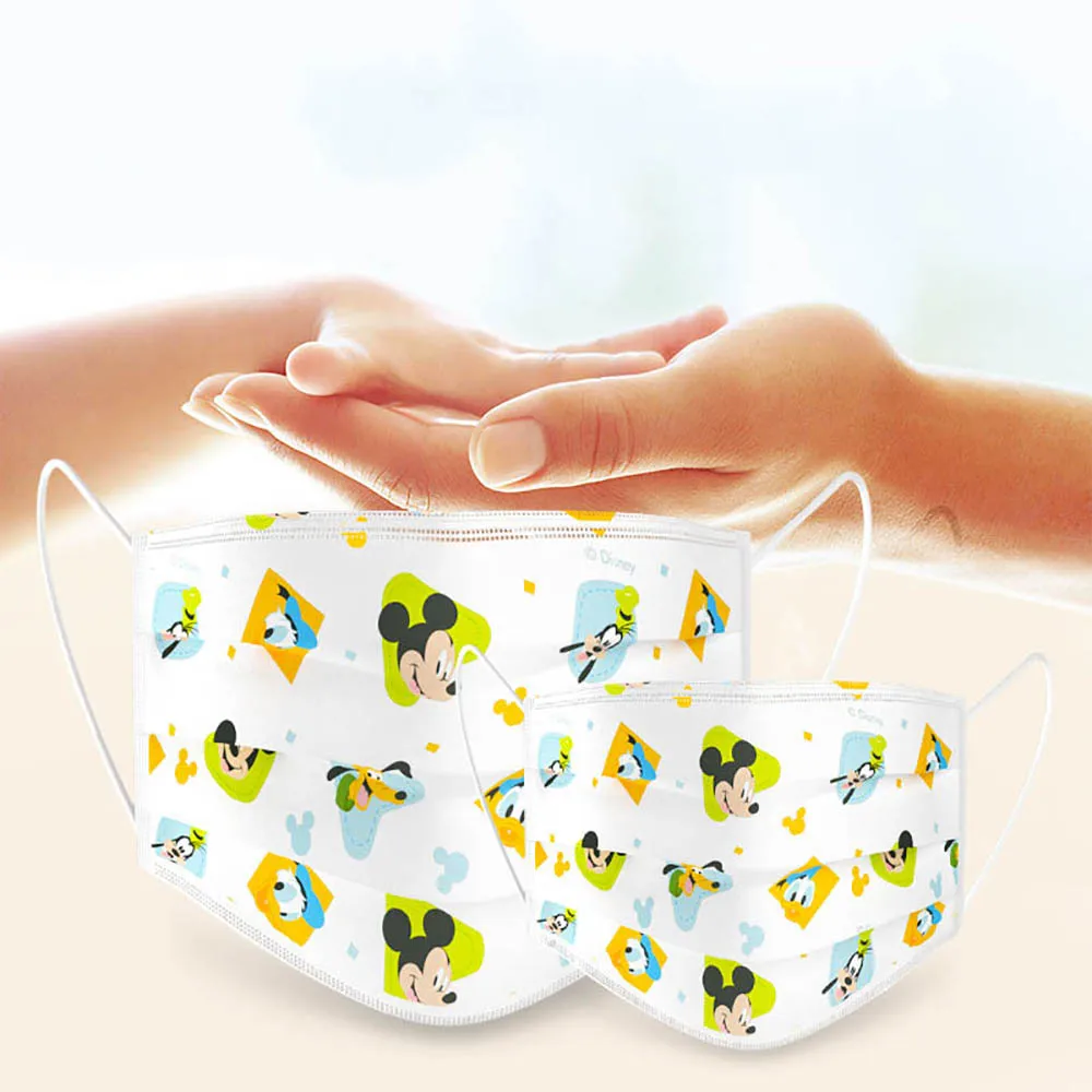 25/50/75/100Pcs Disney Mickey Minnie Anime Face Masks Cute Cartoon Child Disposable Mask Melt Blown Cloth Filter Protective |