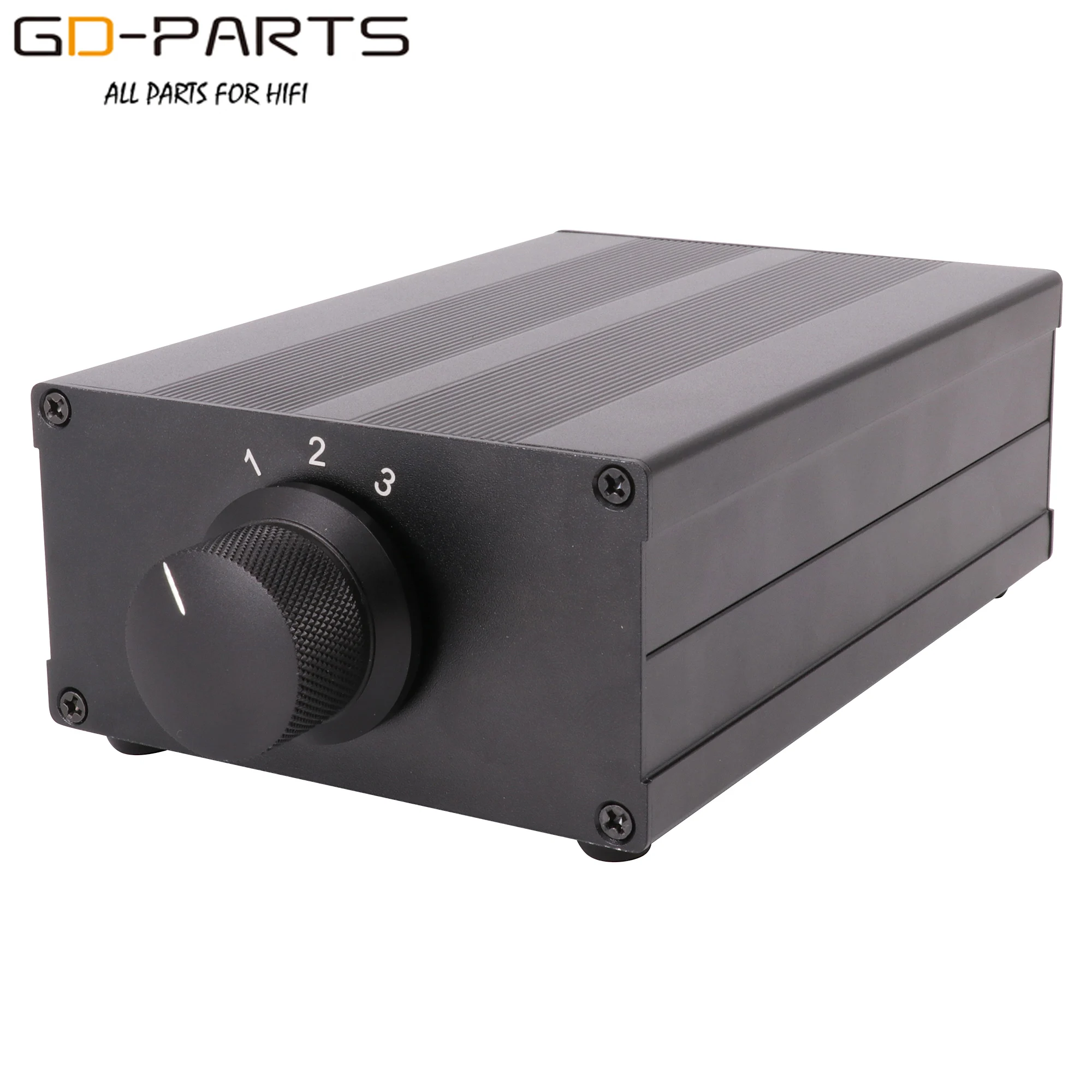 Fontes de Sinal de Áudio Banhado a Ouro Maneiras Interruptor Trocador Divisor Chassis Alumínio Rca Jacks Wbt Solda Ptfe Fio 3 1:3 - Image 2