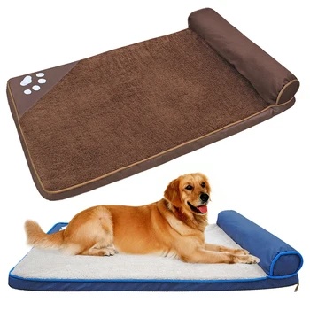 

Large Dog Bed Warm Pet Dog House Soft Dog Kennel Sofa for Husky Labrador Winter Cat House Beds Mat Lounger Mattress cama perro