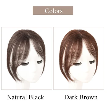 Brazilian Clip In Bangs Human Hair 3D Air Bangs for Women Hair Pieces Invisible Seamless Remy Replacement Hair Wig 2