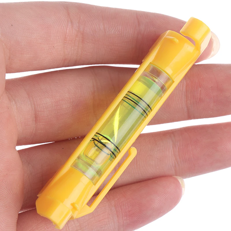 

1pc 7.4cm Wire Cord String Bubble Pocket Line Durable Hanging Level Mini Measure Tools With Moulded Hooks