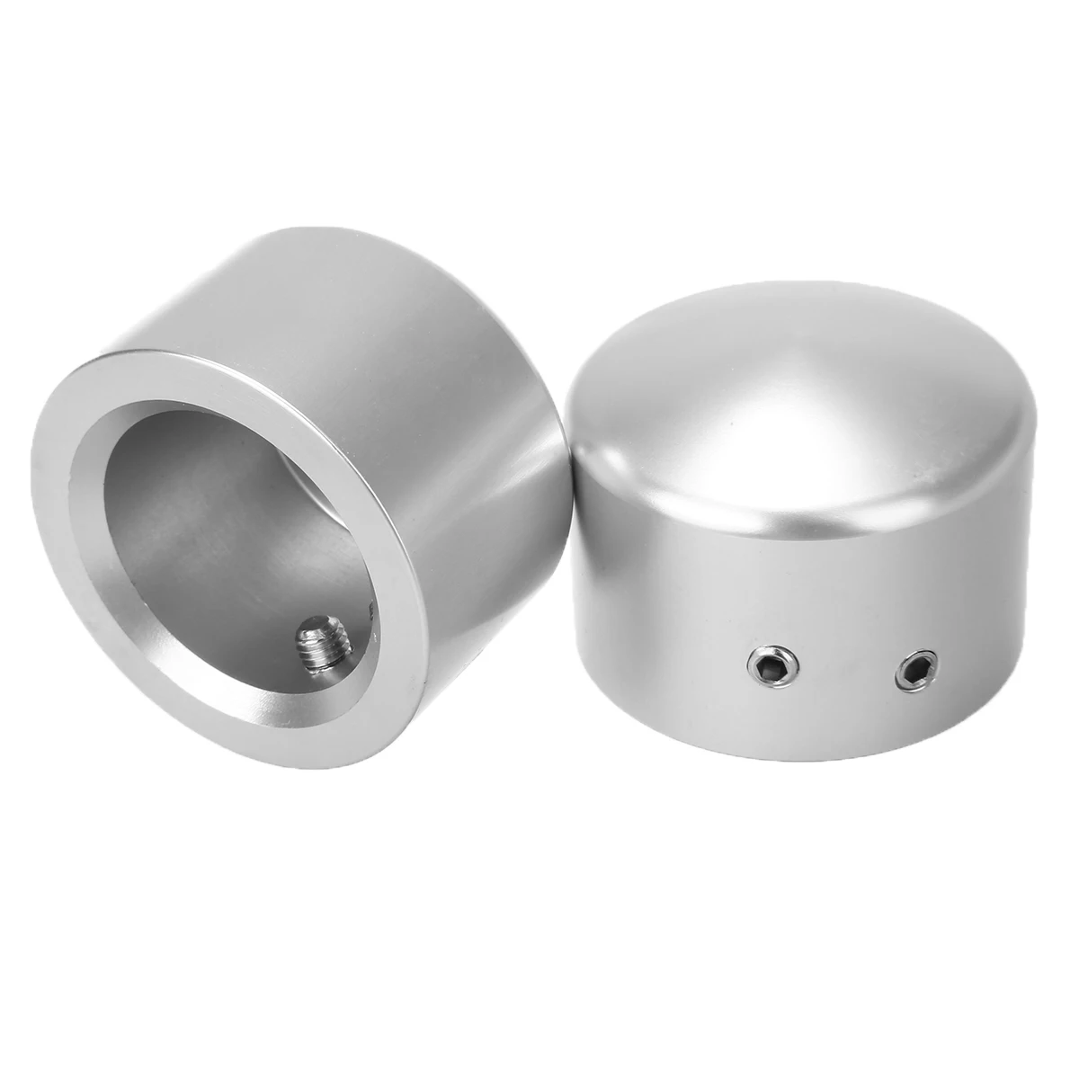 

Moto Styling 1Pair Chrome Front Axle Nut Cover Screw Cap Bolt Case CNC Aluminum For Har-ley Touring Road King Dyna