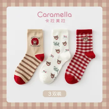 

Autumn and Winter New Style WOMEN'S Socks Cotton Cartoon ke ai wa Children Fashion Socks Women's Crew Socks Wholesale