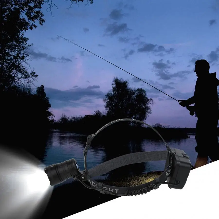 

LED Portable Headlight Flashlight With Waterproof Head Light For Cycling Camping Outdoor Activity