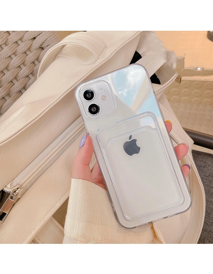 Phone Case For iPhone 11 12 13 Mini case For iphone 11 Pro X XS Max XR 7 8 Plus SE Case Cover Soft Silicone Wallet Card Holder