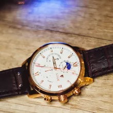 2021 nuevos relojes para hombre en este momento superior de la marca de lujo de cuero reloj de cuarzo Casual de los hombres deporte impermeable reloj Relogio Masculino + caja