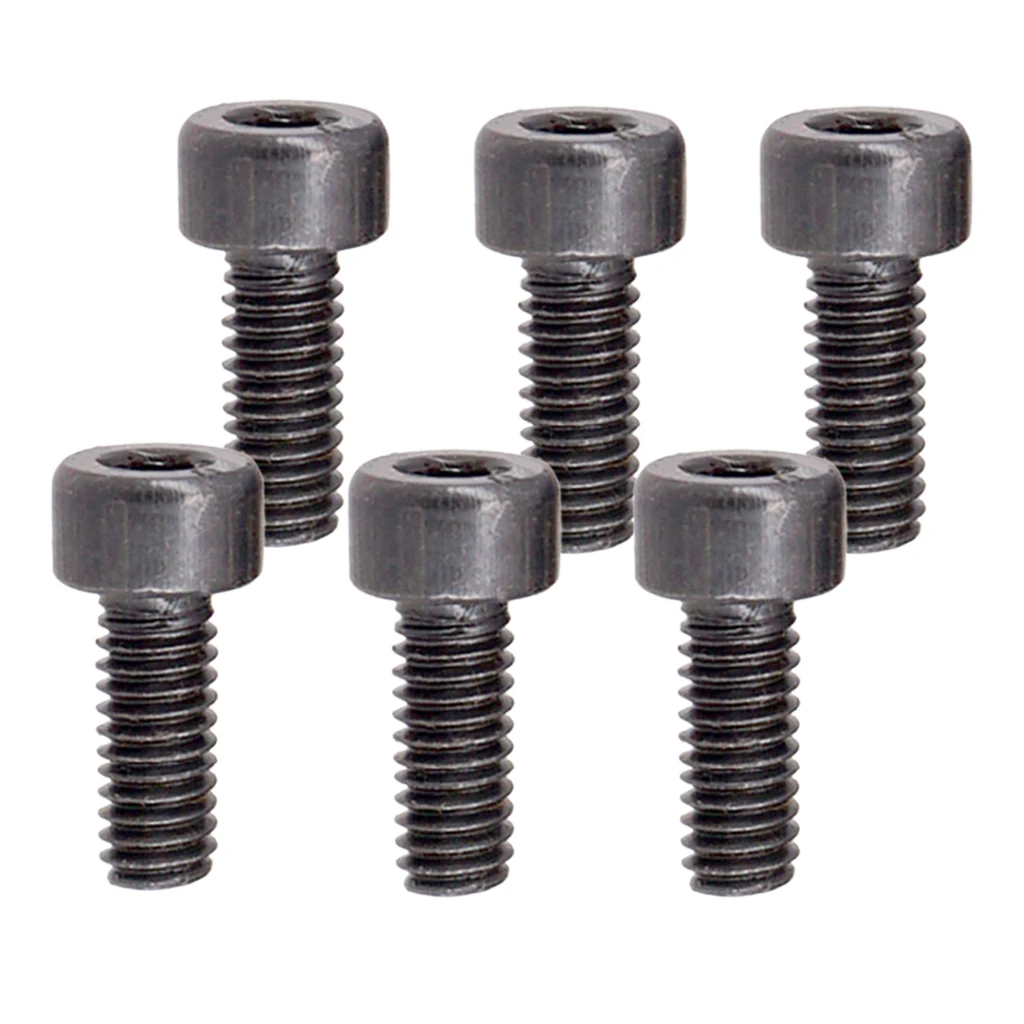 6 Pieces Electric Guitar Locking String Nut Clamp Hexagon screws M4
