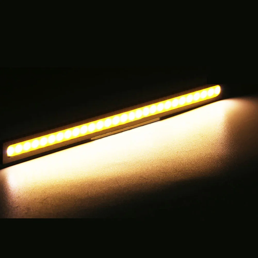 6 X желтый супер яркий COB Автомобильный светодиодный DRL противотуманный