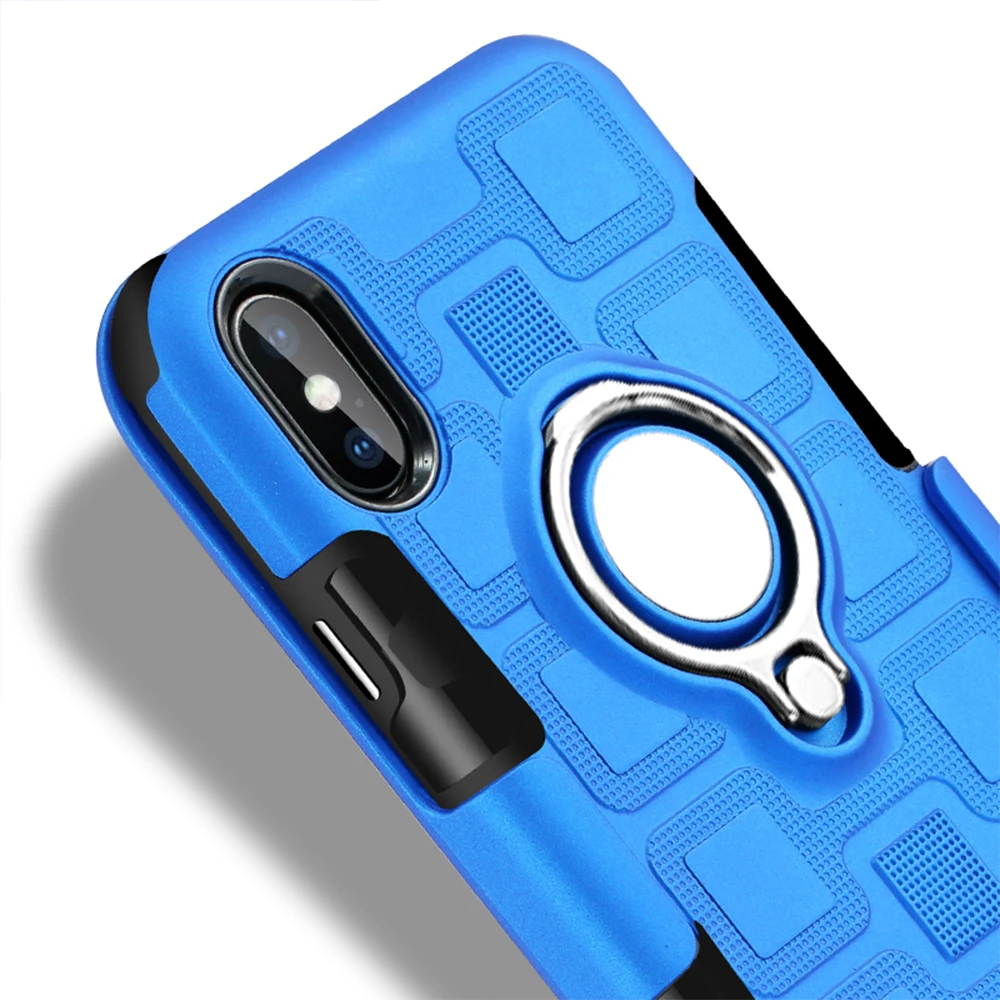 iPhone Xs 冰立方二合一磁吸支架壳 (43)