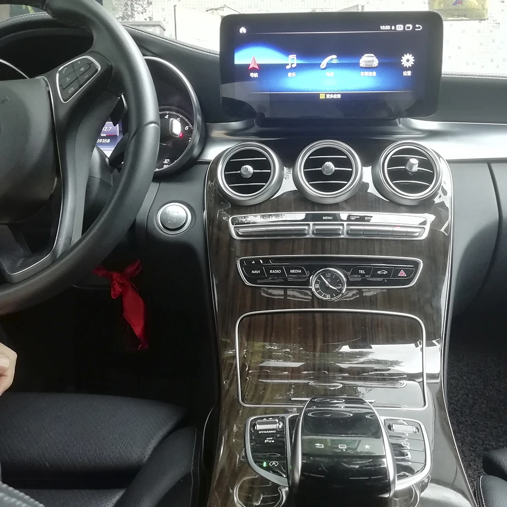 Автомобильный мультимедийный экран Navi 10 25 &quot Android для Mercedes Benz C Class W205 2015 2018