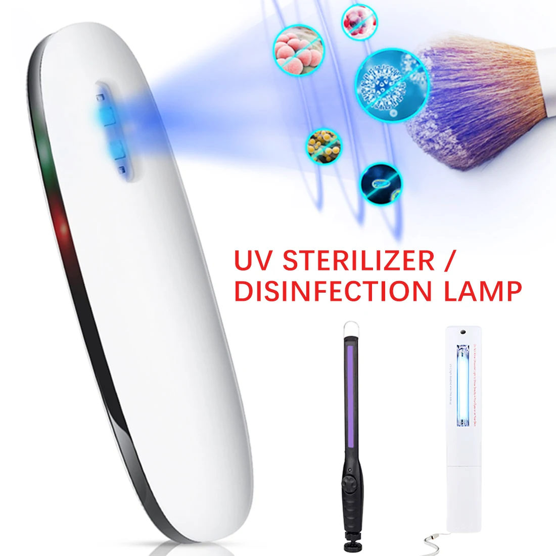 

UV Sanitizer Light USB Portable UV Sterilization Stick Disinfection Rod Personal Care Traveling Sterilizer Cold Cathode UV Lamp