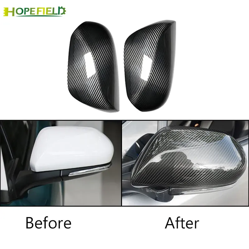 

For Chr Ch-r 2018 2019 rearview mirror cover wing mirror sticker signal light shell protective cap carbon fiber
