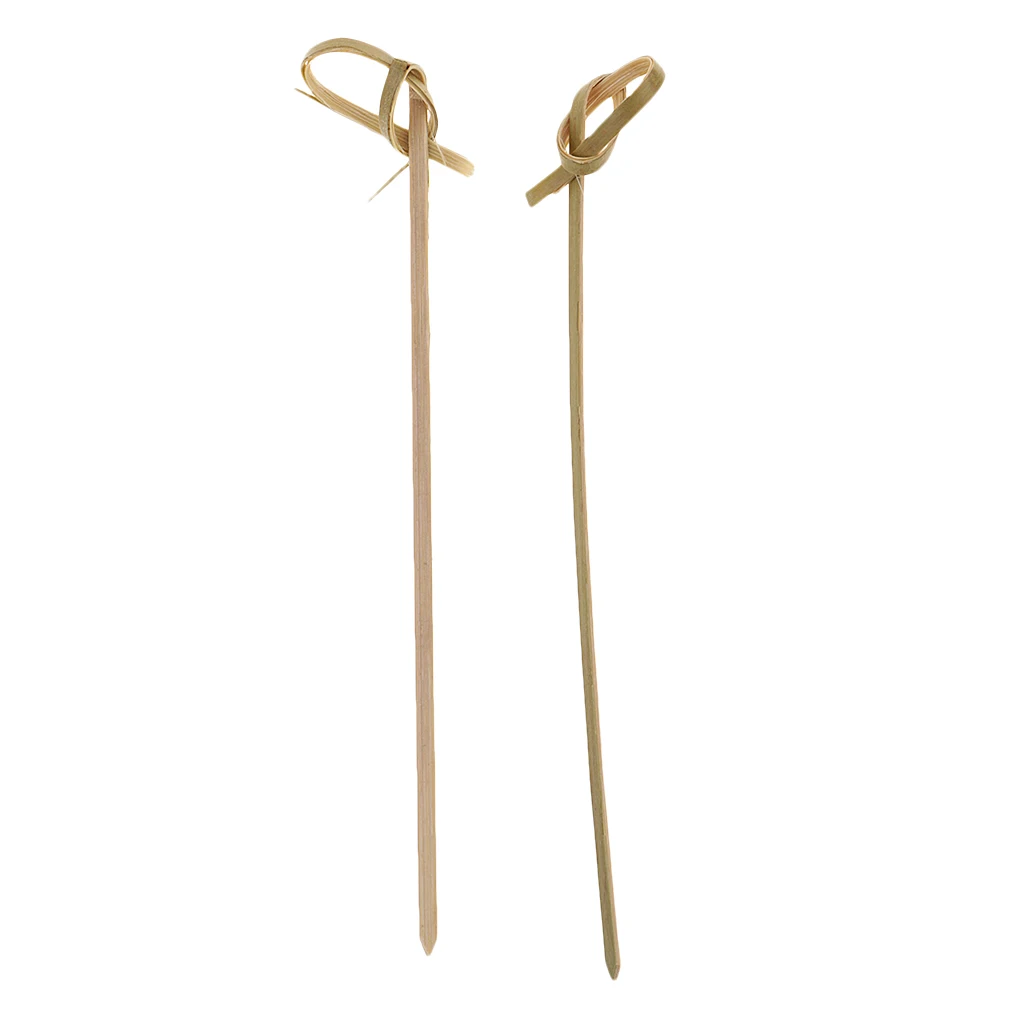 Cocktail Sticks Buffet Party Wooden Toothpicks, Knot Patterns, Cocktail Party Picks, Deco Picks, Set / 100pcs