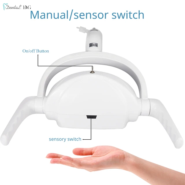 Lampe Orale Dentaire Au Plafond 6 LED, Induction, Lumière D'examen - Neuf, 6000K, 9000-33000 Lux
