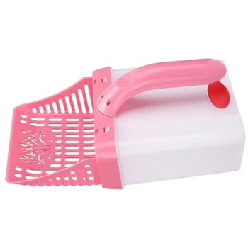 

Portable ABS Pet Cat Litter Sand Shovel Sifter Scoop with Storage Box Kit Cleaning Tool Cat Litter Mat