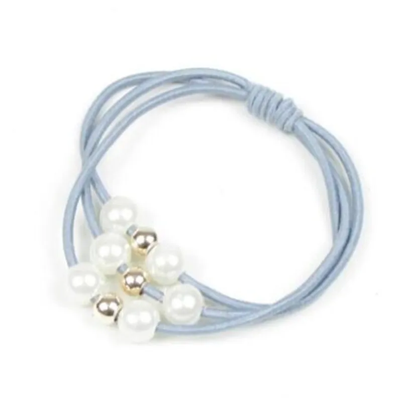 Women Hair Accessories Pearls Beads Headbands Ponytail Holder Girls Scrunchies Elastic Hair Bands Rubber Rope Headdress claw hair clips Hair Accessories