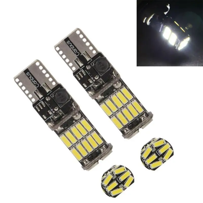 Новинка 2019 светодиодная лампа W5w T10 4014 26SMD внутренняя подсветка автомобиля