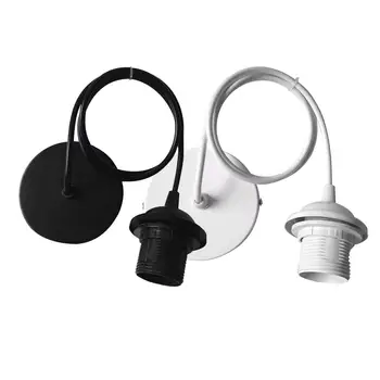 

E27 Full Tooth Lamp Holder Metal Accessories Lamp Holder DIY Lampshade Chandelier Paper Bamboo Lantern LED Bulb Chandelier Line