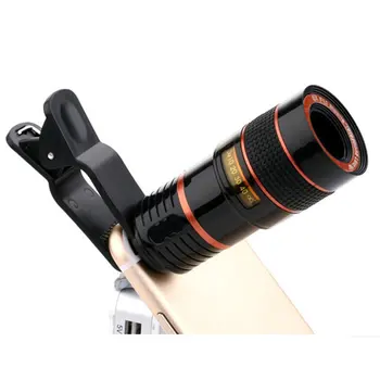 

8x/12x Mini High Magnification Monocular Telescope Long Focus Lens Universal For Digital Camera Mobile Phones