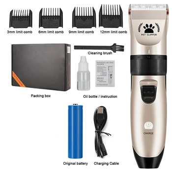 

Professional Pet Dog Hair Trimmer Animal Grooming Clippers Dog Hair Clipper Kit Pet Grooming Tools Haircut Clipper